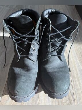 Black Men's Timberland Lace-Up Boots